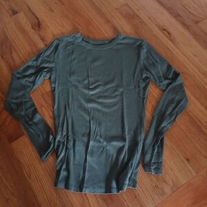 Mossimo Supply Co. Olive Long Sleeve Tee